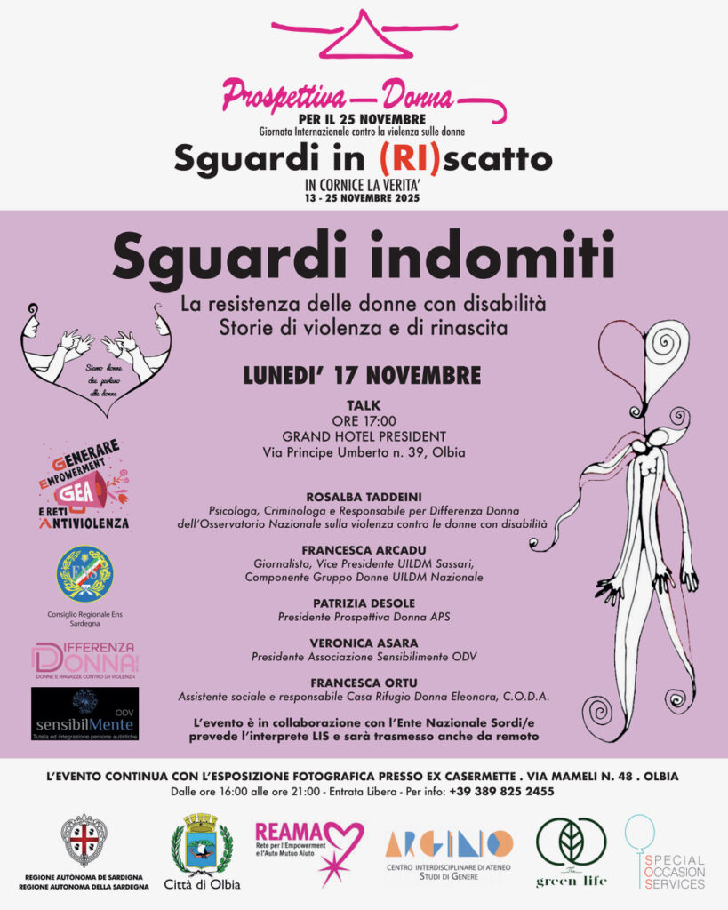 LUNEDI 17 - DONNE DISABILITA'